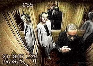 Últimas imagens de Diana, em câmeras de segurança do hotel