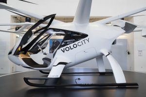 O Volocity funciona com grade de pequenas hélices, como um drone gigante (Foto: divulgação Volocopter)