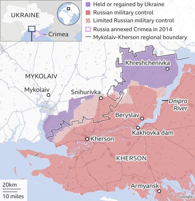 Rússia é obrigada a abandonar Kherson, cidade estratégica