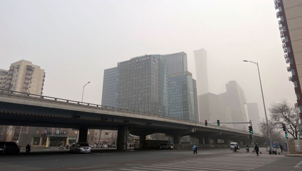 Pequim: tempestade de areia (Foto: Bloomberg)