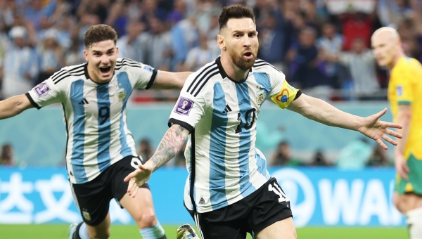 Argentina despacha Austrália e está nas quartas de final