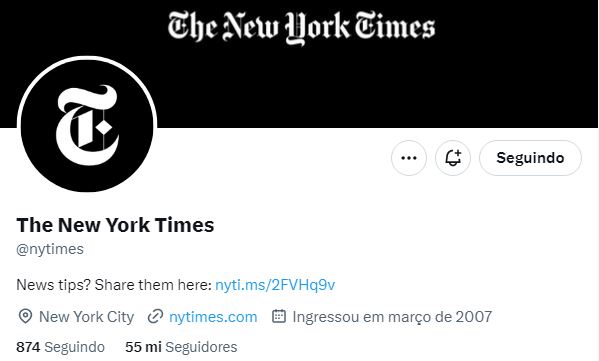 The New York Times bate de frente com o Twitter